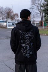 HEARTS HOODIE 450GSM
