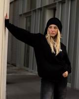 MERINO WINTER BEANIE IN BLACK