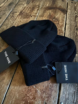 MERINO WINTER BEANIE IN BLACK