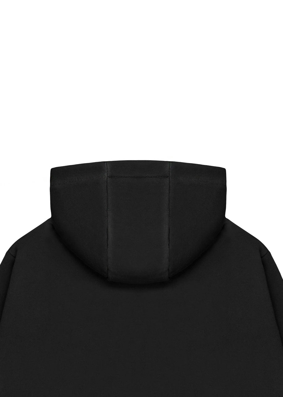BLACK HOODIE 450GSM