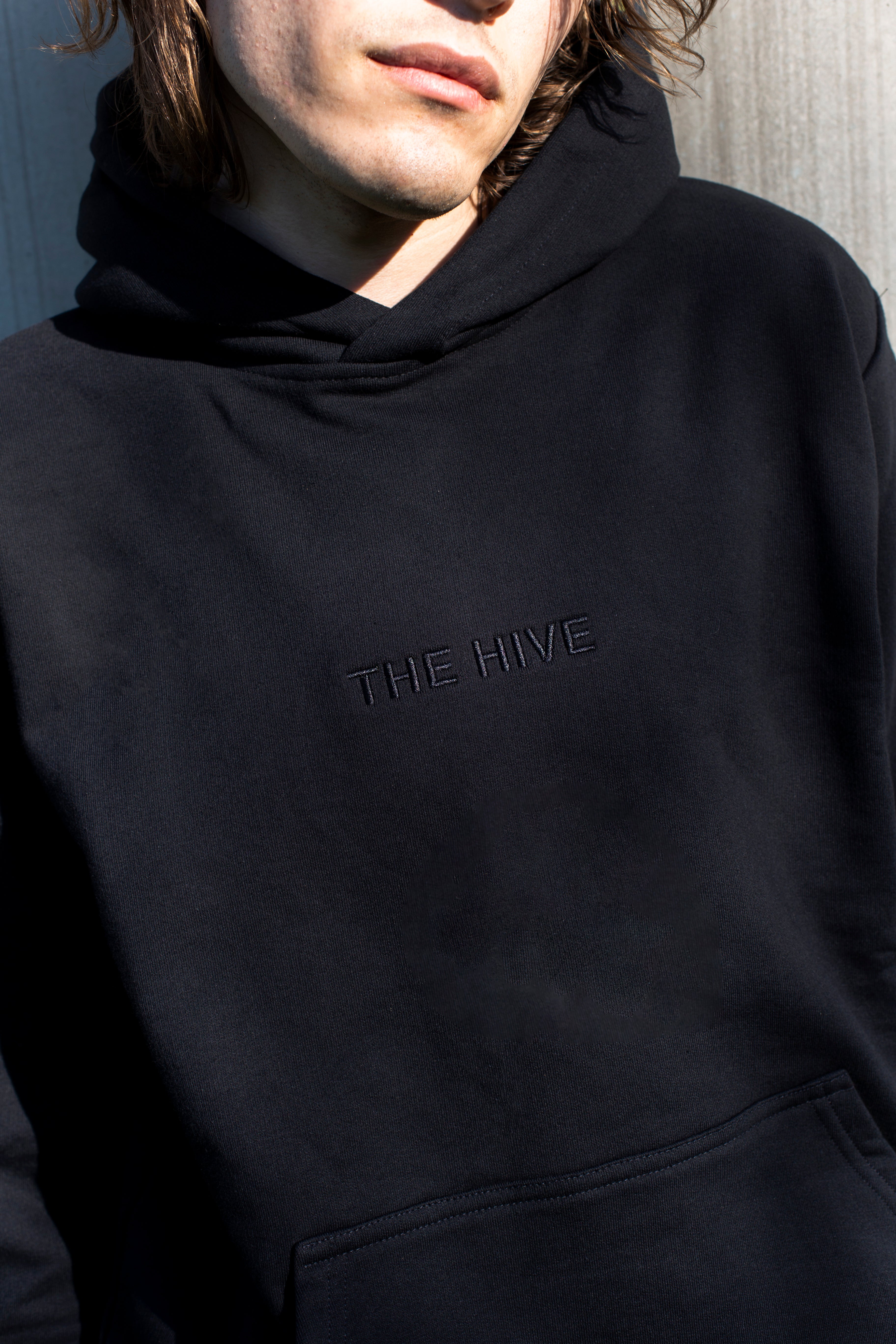 EMBRIODERY BLACK HOODIE