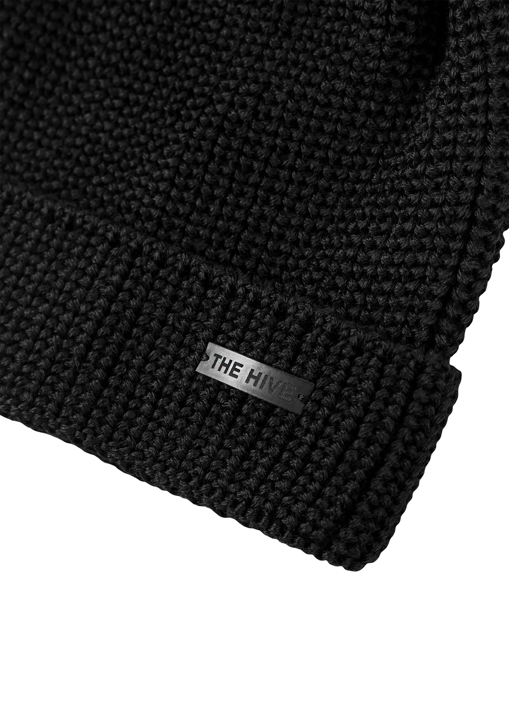 HEAT MERINO BEANIE IN BLACK