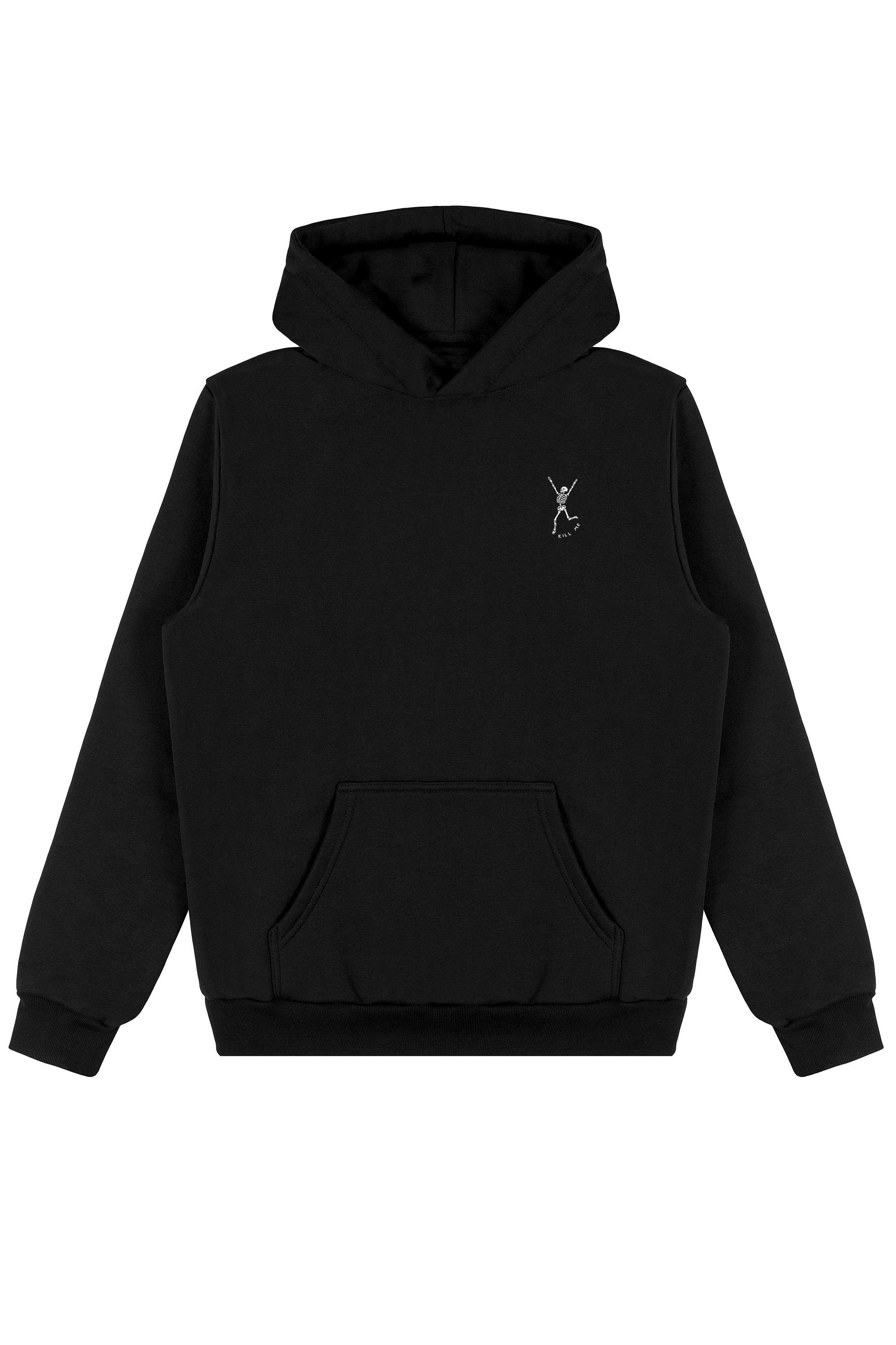 KILL ME HOODIE IN BLACK 450gsm