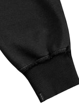 OVERSIZED RAW CUT WASHED BLACK HOODIE