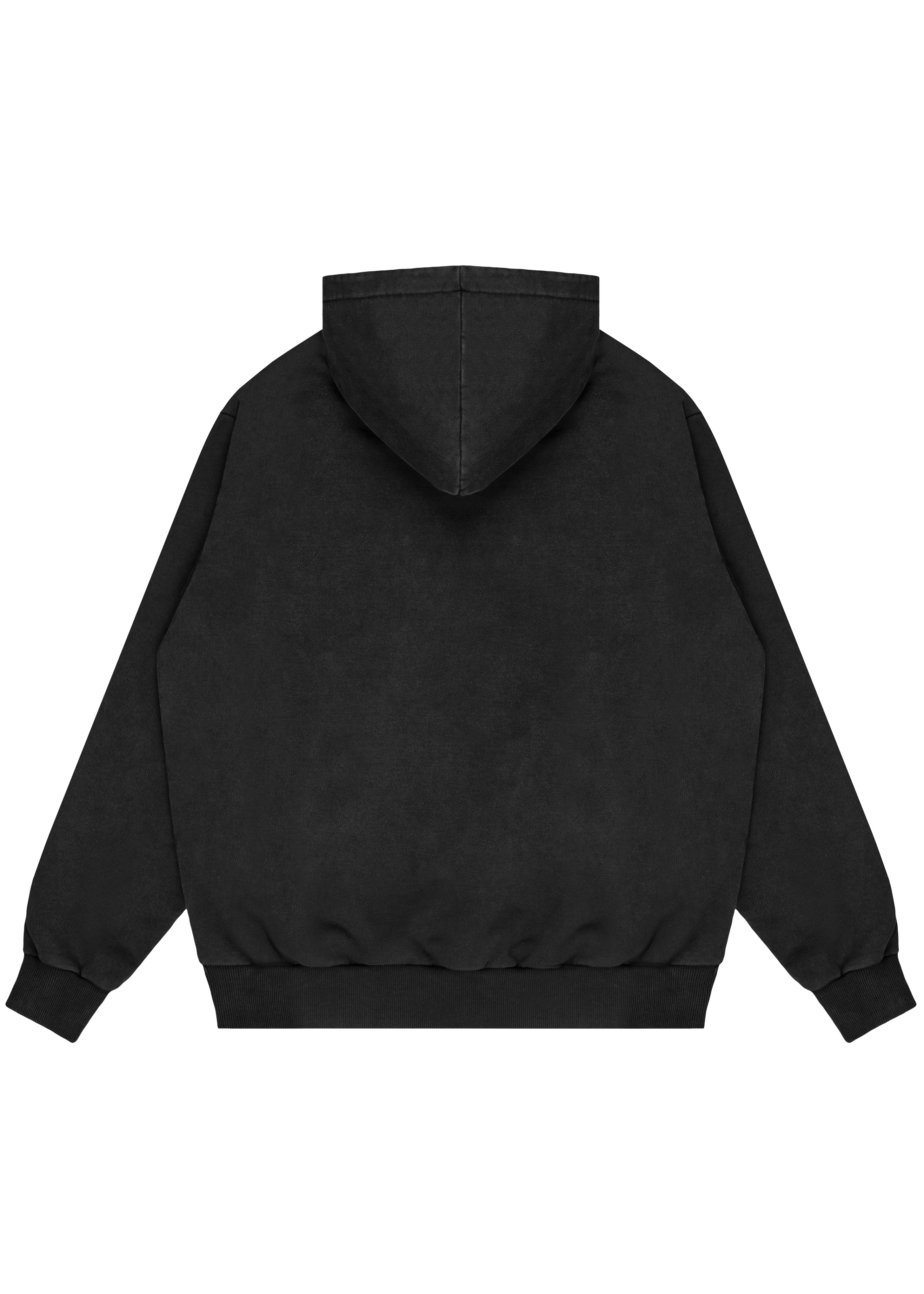 VINTAGE BLACK HOODIE 450GSM LIMITED