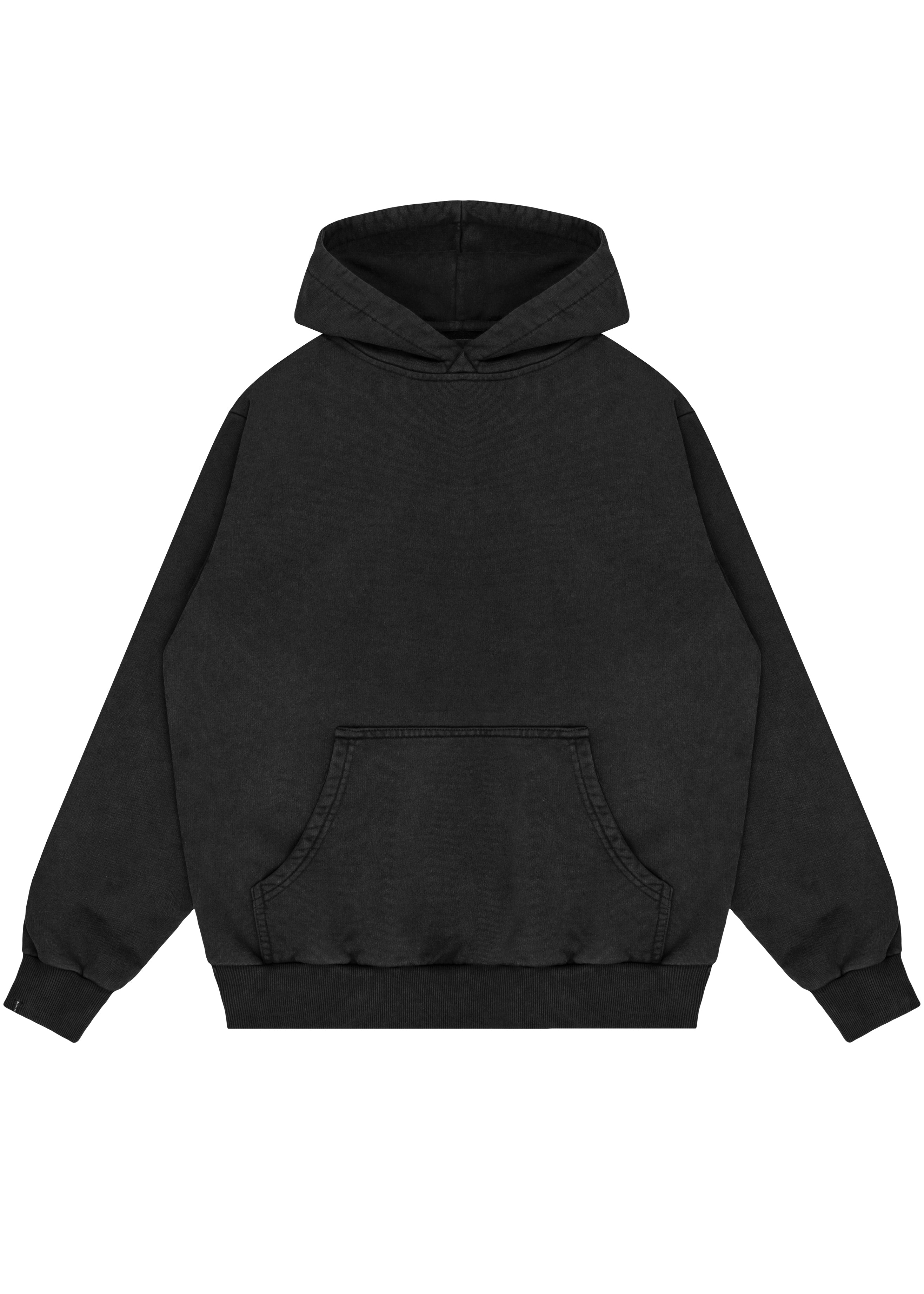 VINTAGE BLACK HOODIE 450GSM LIMITED