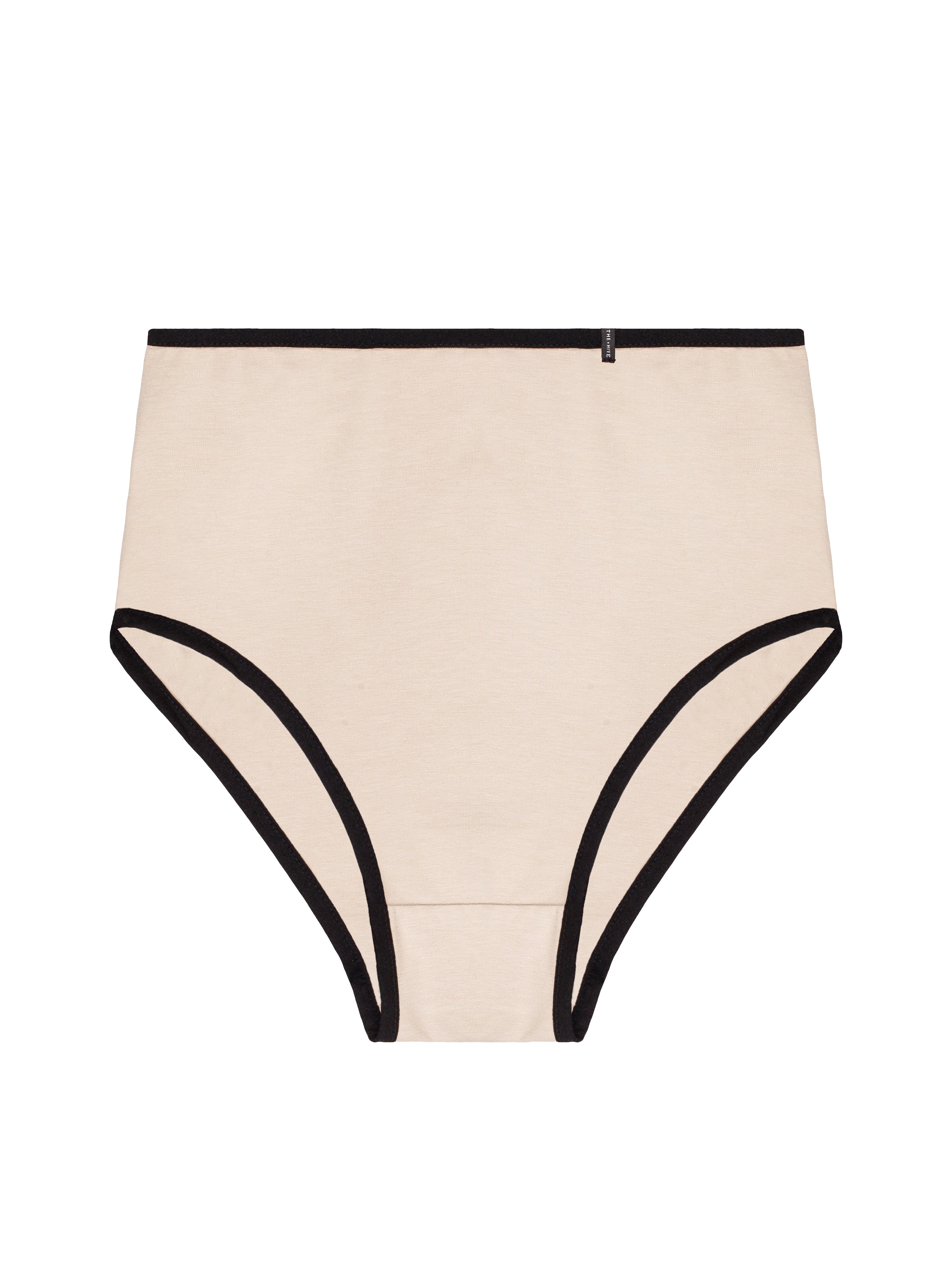 HIGH-WAIST MODAL PANTIES IN BEIGE