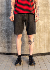 DENIM SHORTS IN BLACK