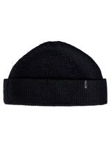 MERINO DOCKER SHORT BEANIE IN BLACK