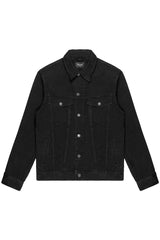 DENIM TRUCKER JACKET IN BLACK