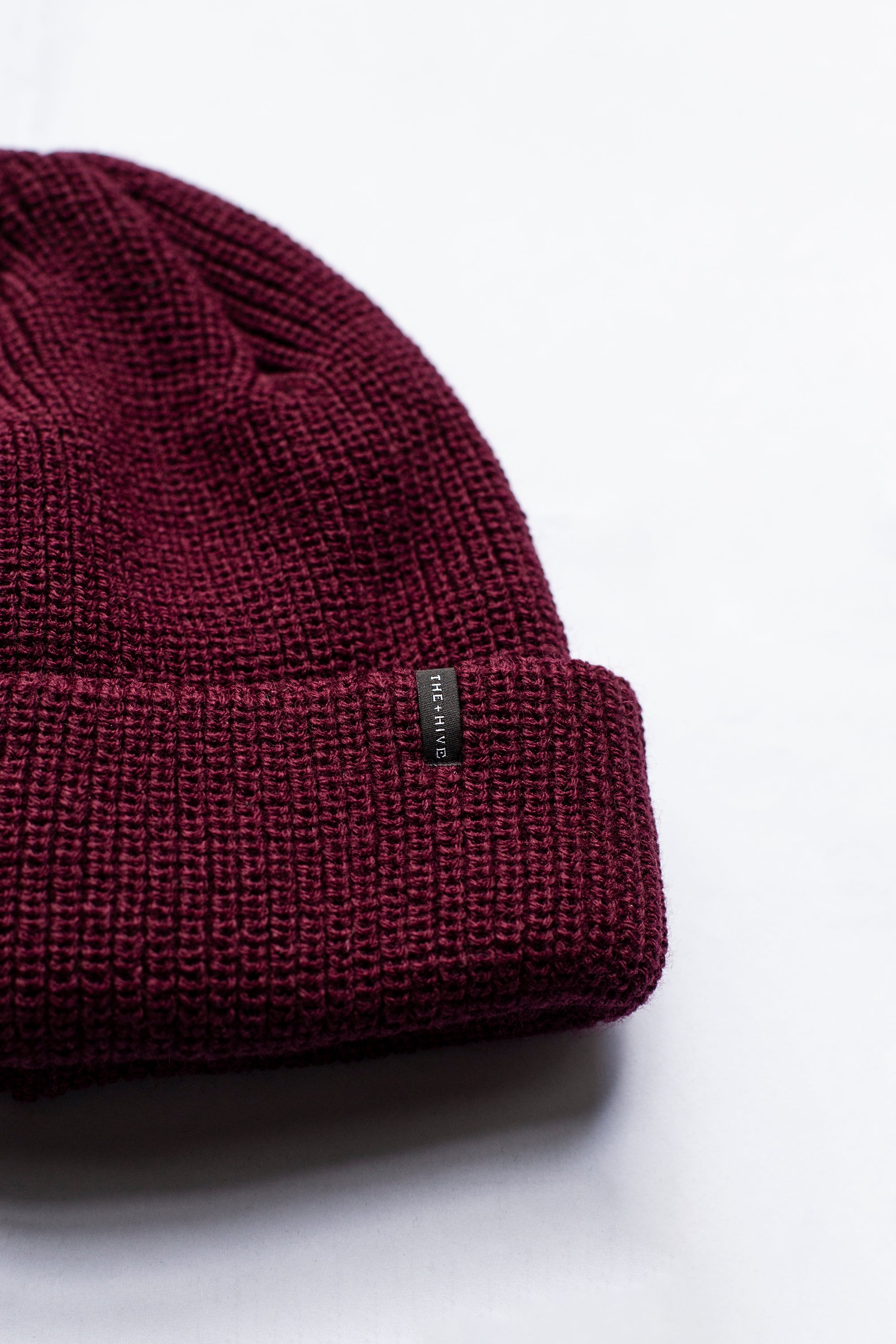 FISHERMAN BEANIE IN BURGUND