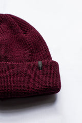 FISHERMAN BEANIE IN BURGUND