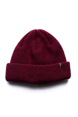 FISHERMAN BEANIE IN BURGUND