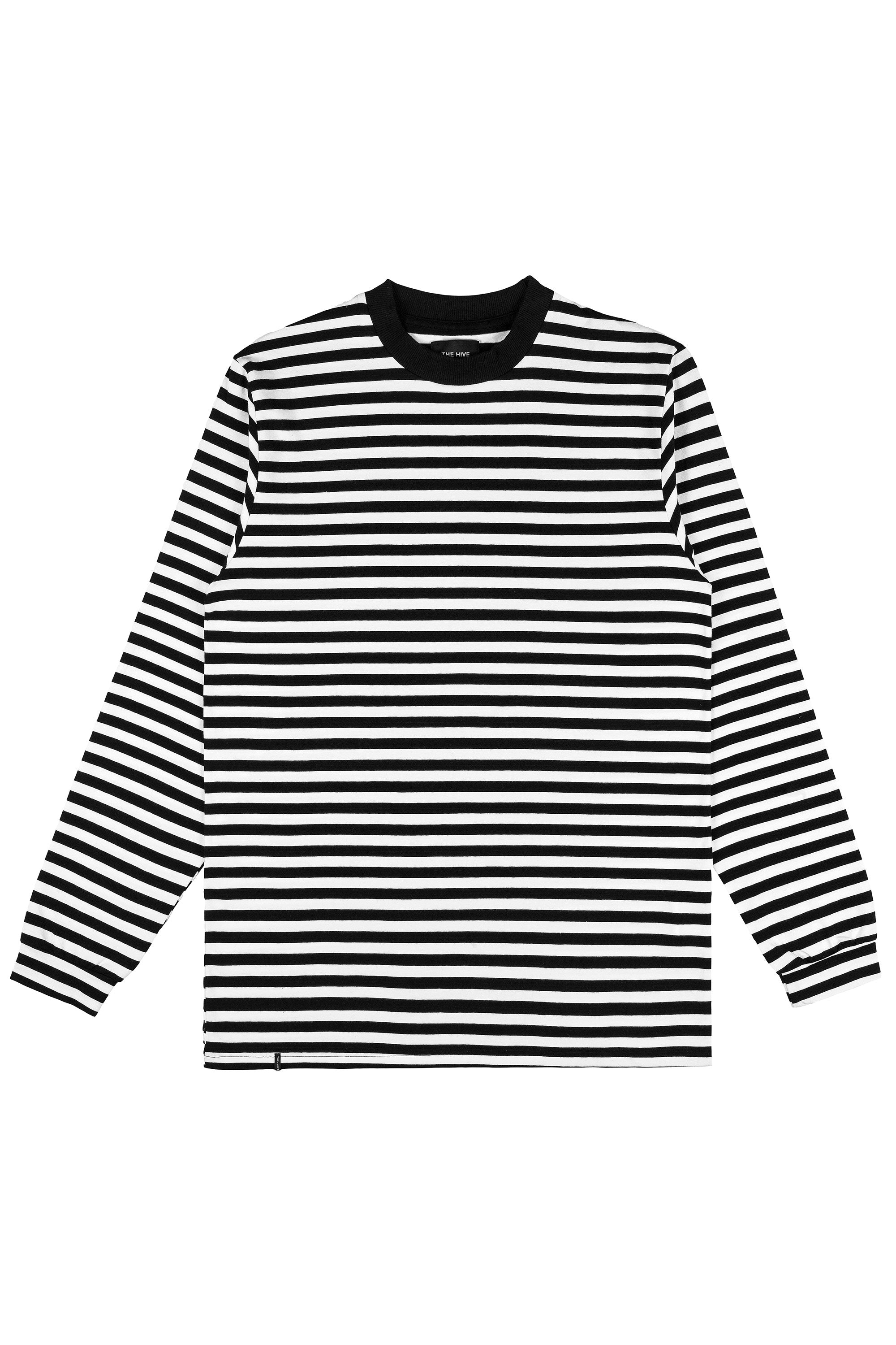 STRIPED LONG-SLEEVED TOP