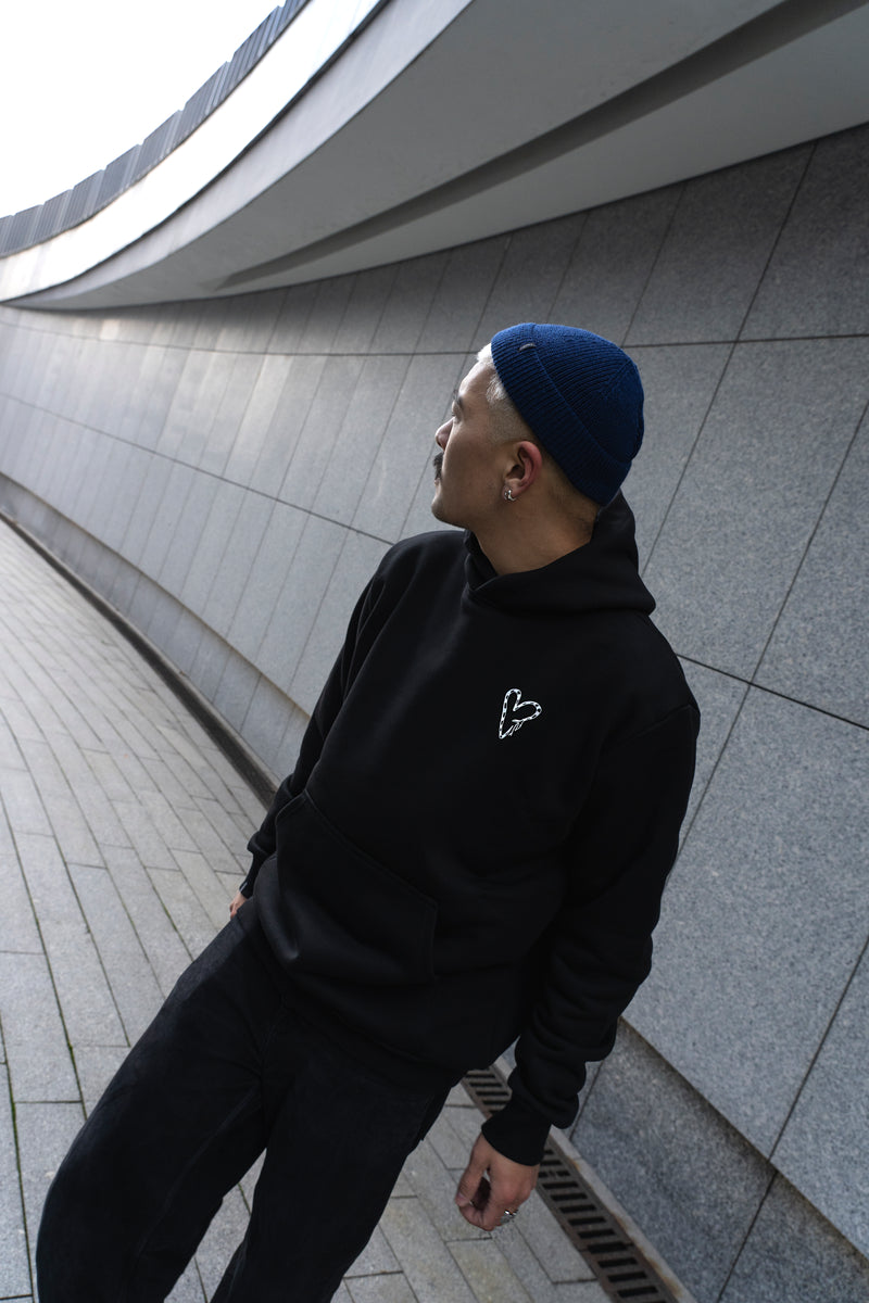 SEDUCE HOODIE IN NOIR 450gsm