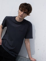 SIMPLE ANTHRACITE PREMIUM TEE