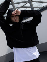 EMBRIODERY BLACK HOODIE