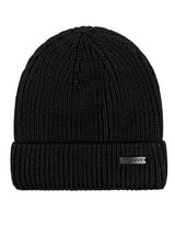 DUST MERINO BEANIE IN BLACK