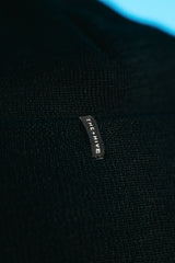 MERINO WOOL BEANIE IN BLACK