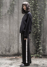 STRIPES PANTS IN BLACK